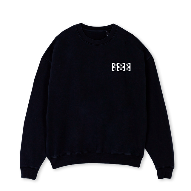 NOKKEN SWEATSHIRT Black Oversized Crewneck Sweater.