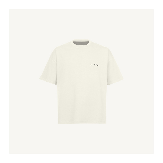scandi19 Vintage White Oversized Boxy Tee.