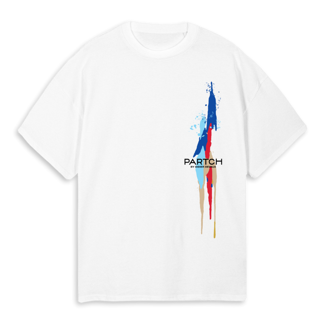 STROKEOVTWHT White Oversized Tee.