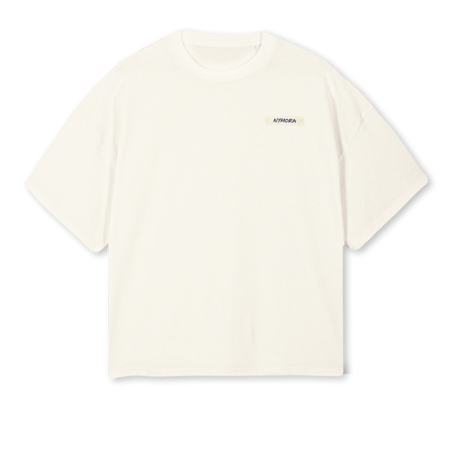 AAAAOBC Cream Oversized Boxy Tee.