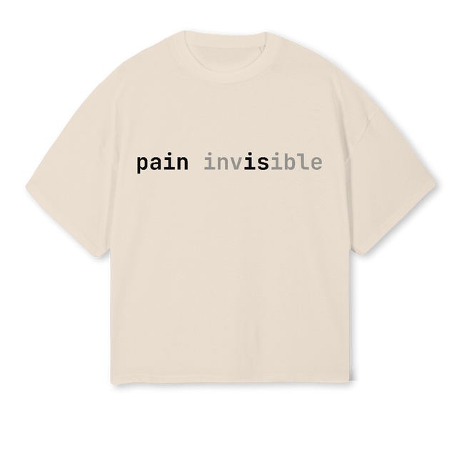 IDPAINTEECRM Natural Oversized Boxy Tee.