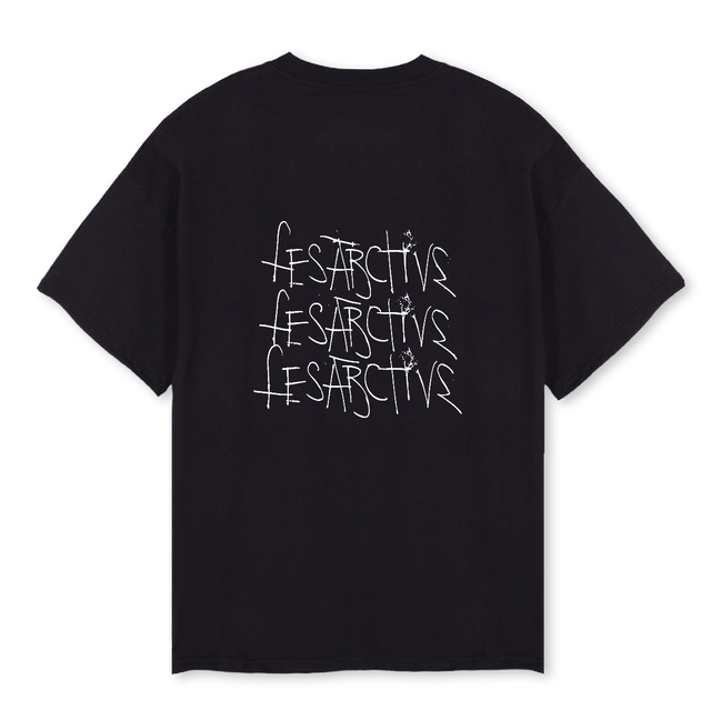 LESACHIEV Black Oversized Tee.
