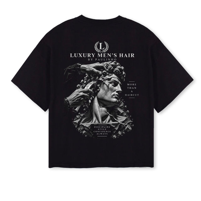 LMH Black Oversized Boxy Tee.