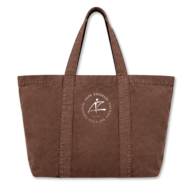 TOTE LOG CIRCL Earth Oversized Canvas Tote Bag.