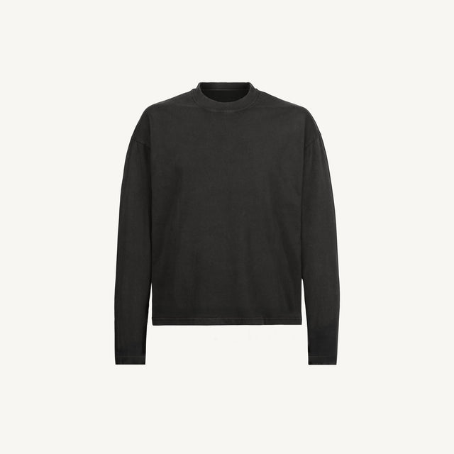 Vintage Black Oversized Boxy LS Tee.