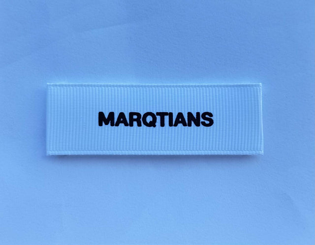 MARQTIANS Custom Neck Label.