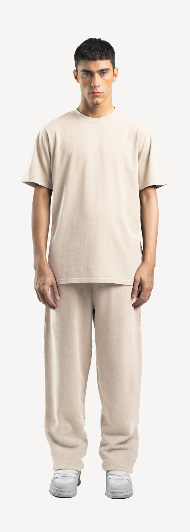 Natural Straight-Leg Relaxed Sweatpants.