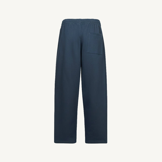 Navy Blue Straight-Leg Relaxed Sweatpants.