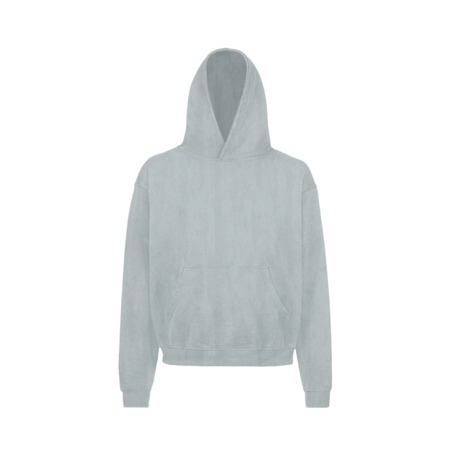 14-4206 TCX Vintage Pearl Blue Oversized Hoodie.