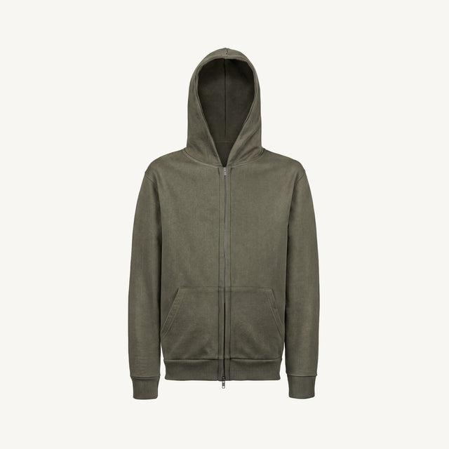 Regular Zipped Hoodie Embroidered Sample.