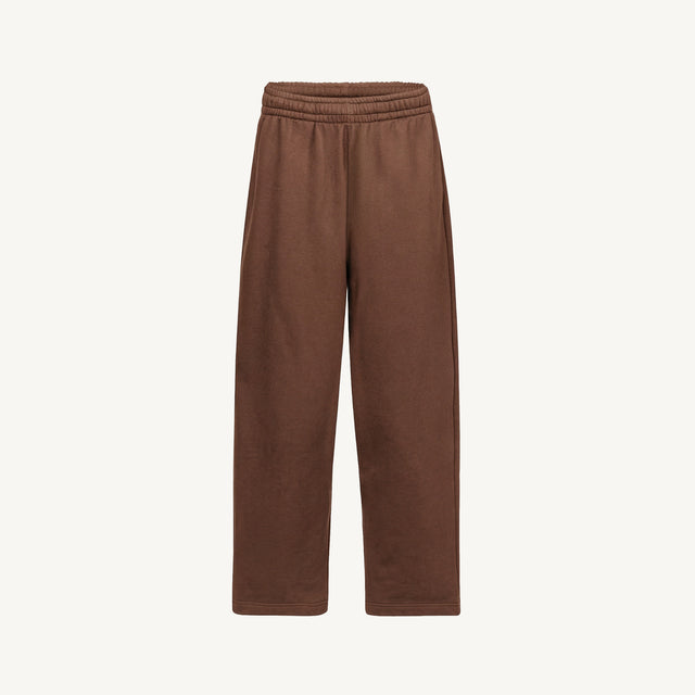 Vintage Brown Straight-Leg Relaxed Sweatpants.