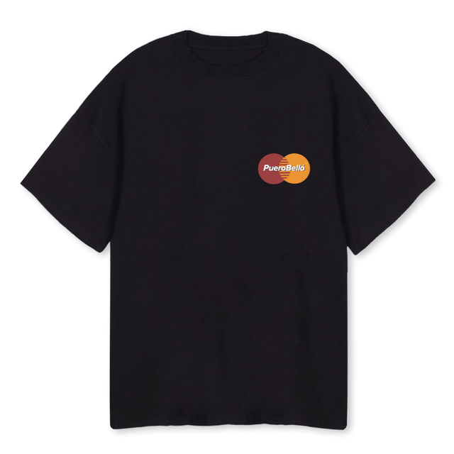 MASTERCARD Black Oversized Tee.