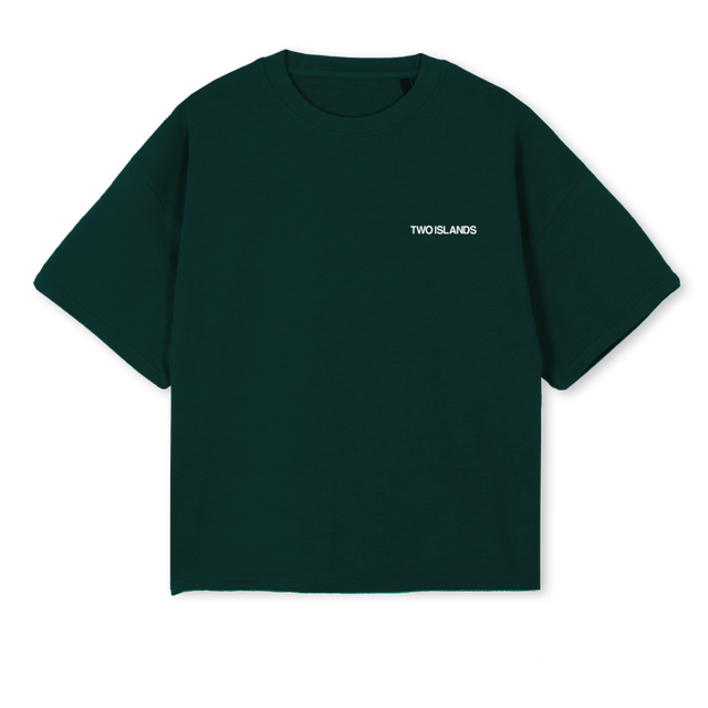 TIBLACKSIGLOGO Wild Green Oversized Boxy Tee.