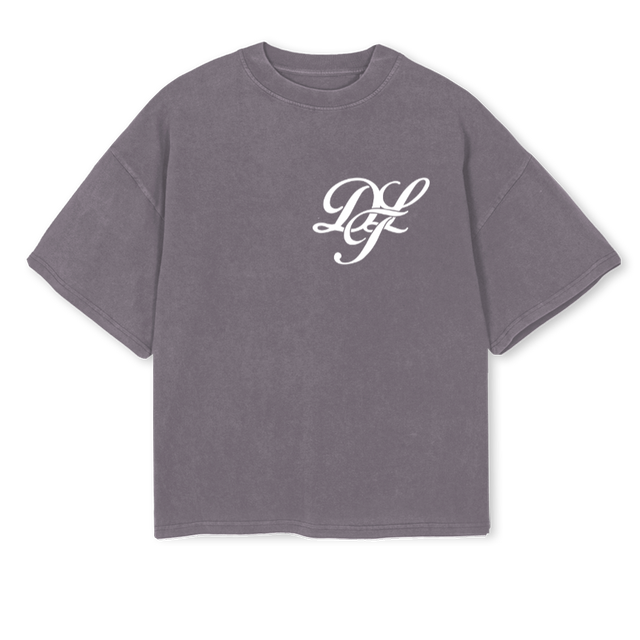 DLT Pigment Grey Oversized Boxy Tee.