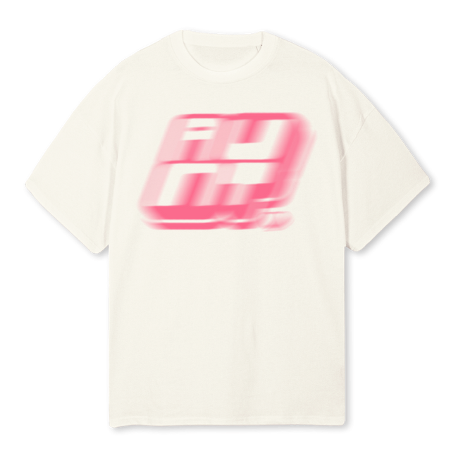 AUNTY PIN Cream Oversized Tee.