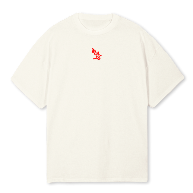 ZAGABLK_C Cream Oversized Tee