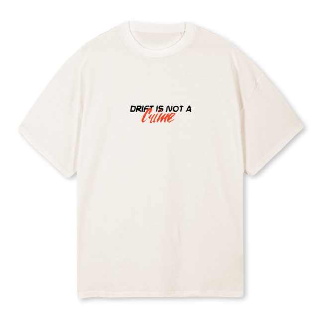 CRIME Vintage White Oversized Tee.