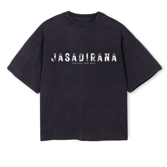 JASADIRANA VNTG VRSZ Vintage Black Oversized Boxy Tee.