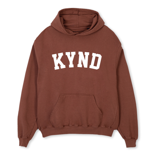KYNDVARSITYCREWBLK Vintage Brown Oversized Hoodie.