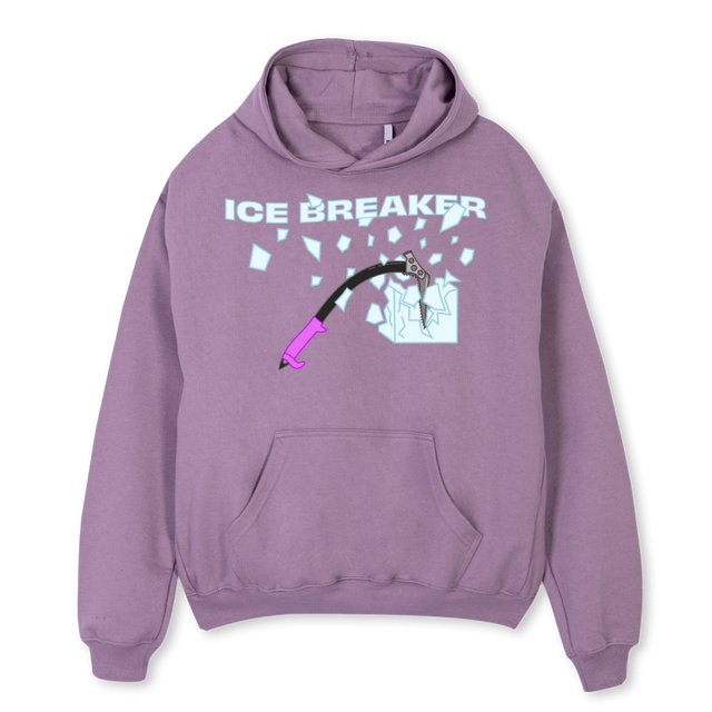 PURPLE IB Purple Oversized Hoodie.