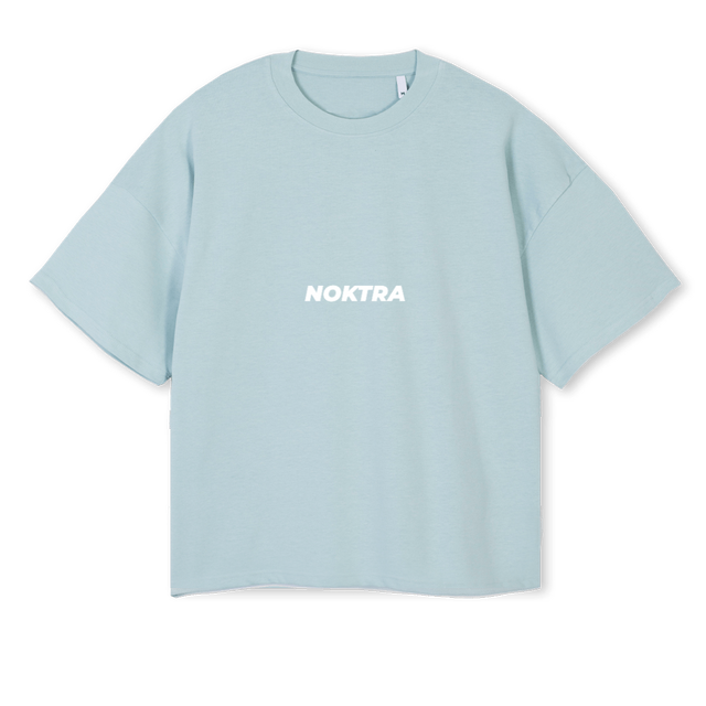 COLDBLUENOKTRAT Cold Blue Oversized Boxy Tee.