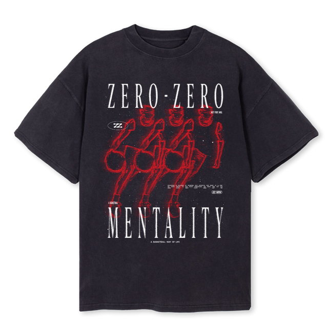 ZZNUMENTAL_FRONT ONLY Vintage Black Oversized Tee