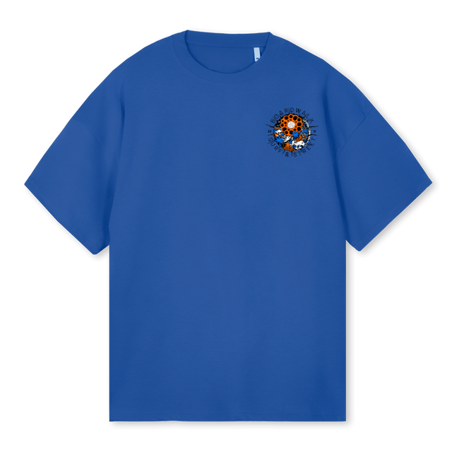 TEEFINSTA_C Cobalt Blue Oversized Tee