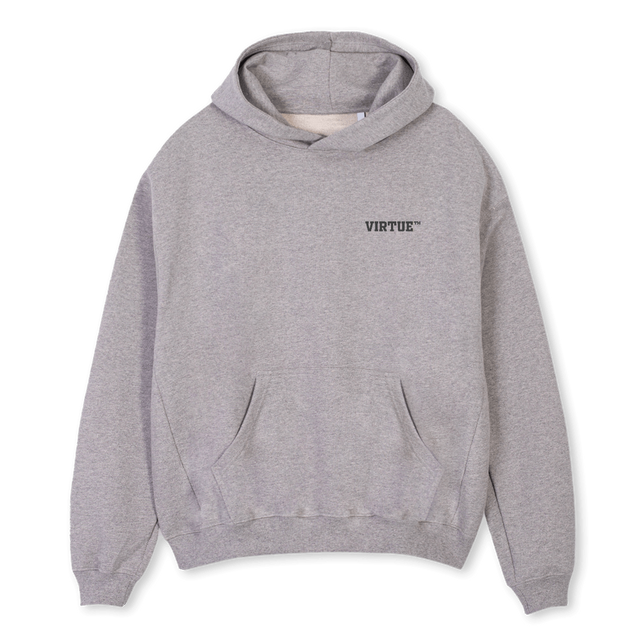 UNIHOODIEGREY Grey Marl Oversized Hoodie.