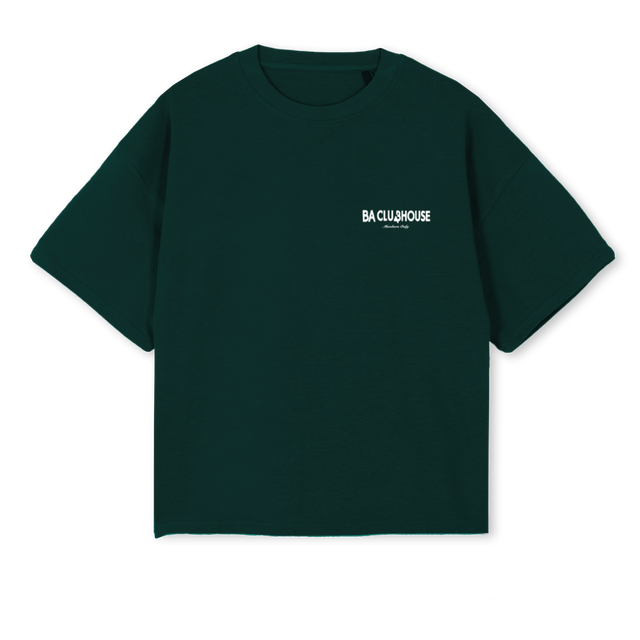 BA ESSENTIAL_W Wild Green Oversized Boxy Tee.