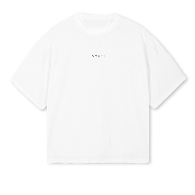 AMOTIXALMINOS ARMIJA White Oversized Boxy Tee