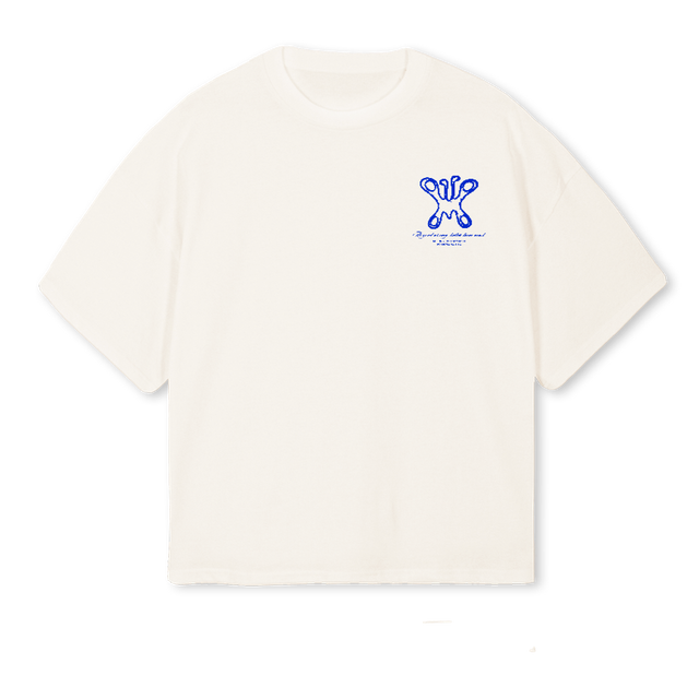 AAABUTTERFLY_VWB Vintage White Oversized Boxy Tee