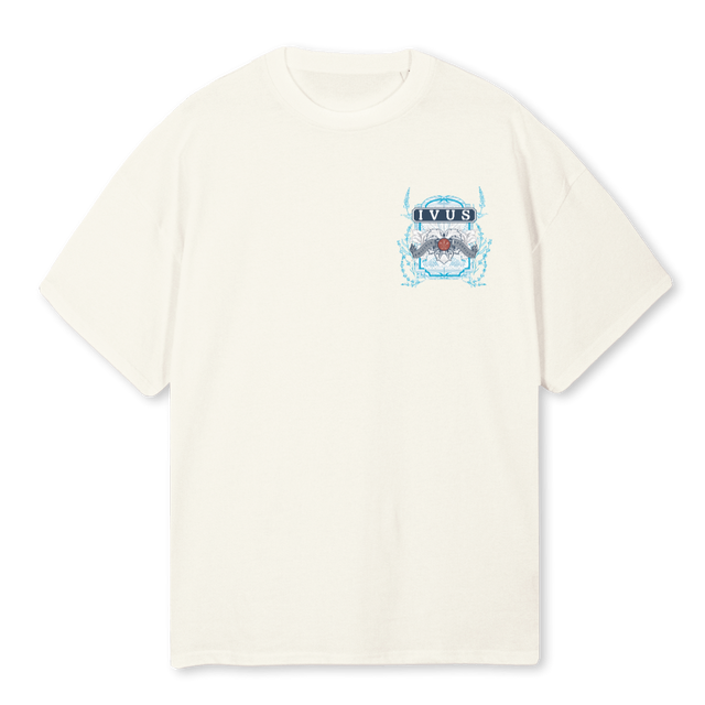 APERTIVUSONE Cream Oversized Tee.
