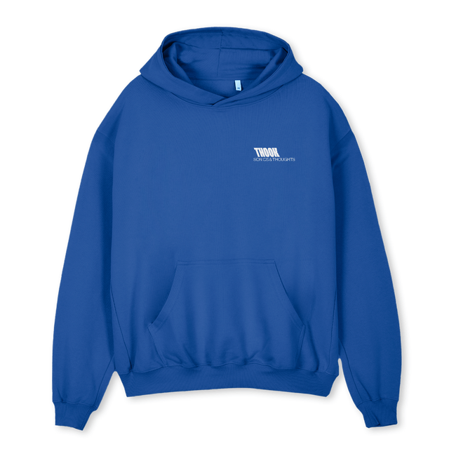 THOOKSONICSHOODIE Cobalt Blue Oversized Hoodie.
