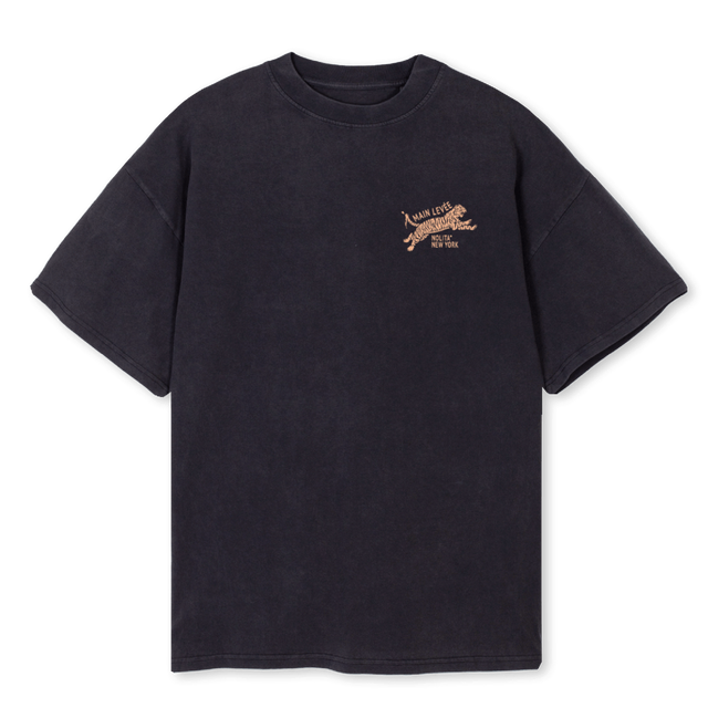 AMLCHINATOWNTIGER Vintage Black Oversized Tee.