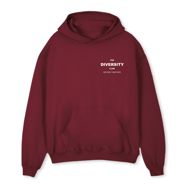 DCORIGINAL Burgundy Oversized Hoodie.