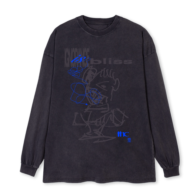SID LGS Vintage Black Oversized LS Tee.