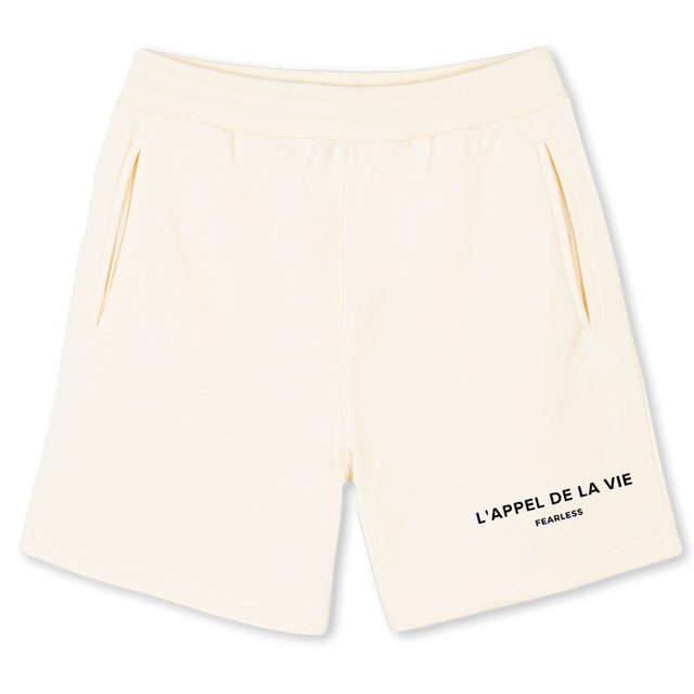 SHORTONE Cream Sweatshorts.