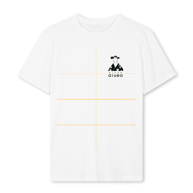 KIMONO GIRL FOUR White Regular Tee.