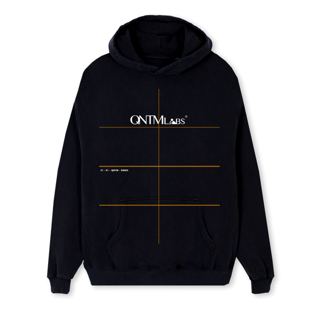 QNTM HOODI WL Black Regular Hoodie.