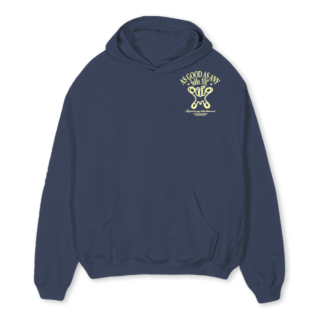 AAABUTTERFLY_NB Navy Blue Oversized Hoodie