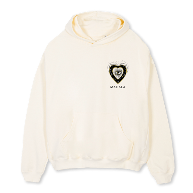HEALING Cream Oversized Hoodie.
