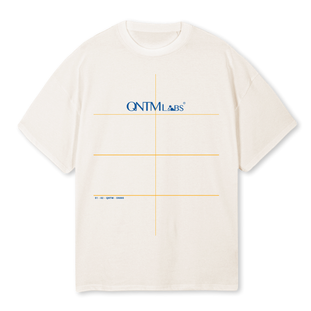 QNTM WOT Vintage White Oversized Tee.