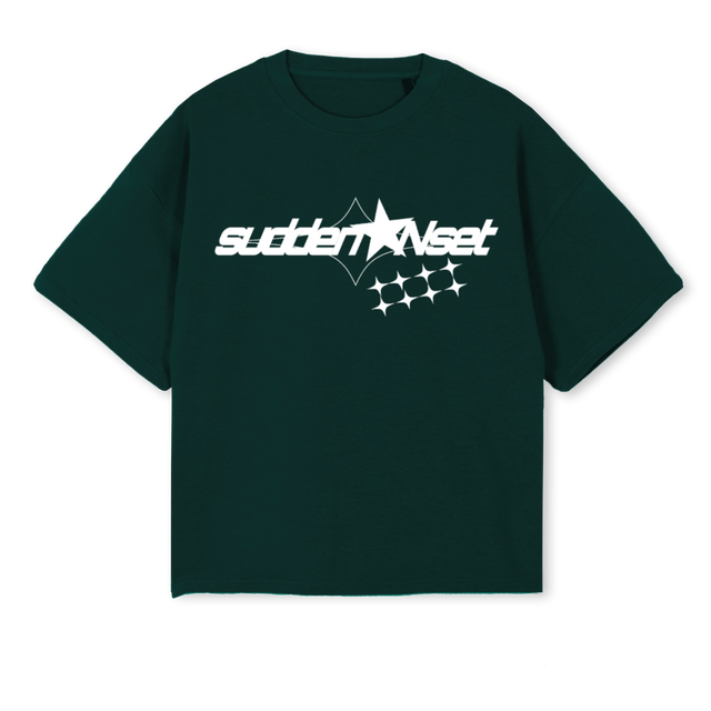 SEGUNDOD Wild Green Oversized Boxy Tee.