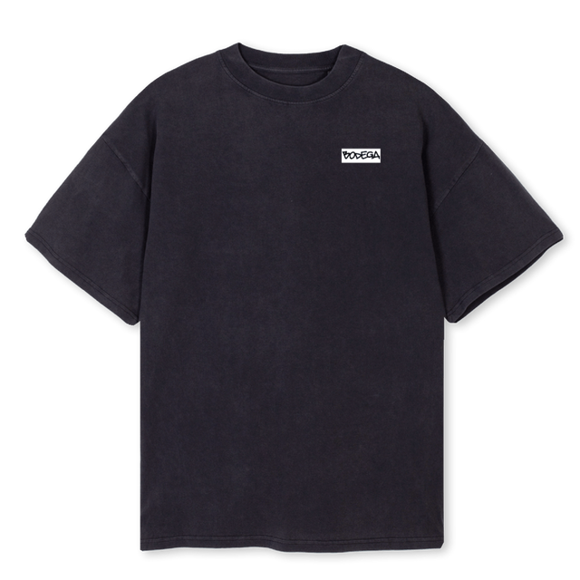 BODEGAMTLMETRO_VB Vintage Black Oversized Tee