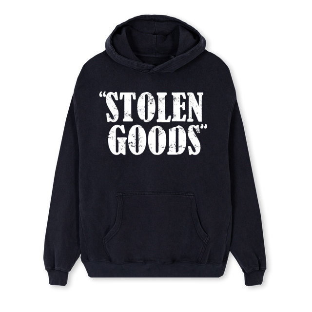 STOLEN GOODS_5 Vintage Black Regular Hoodie.