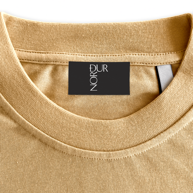 NORÐUR Custom Neck Label.