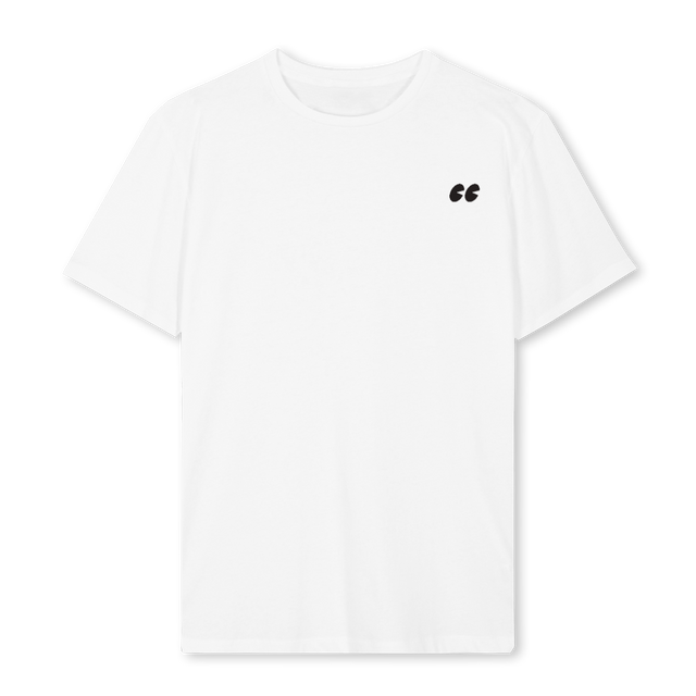 CIRCLEBACK_REG_W White Regular Tee.