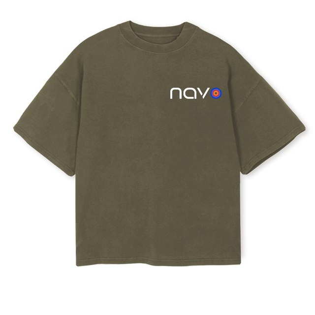 VBXLSAMPLE_VO Vintage Olive Oversized Boxy Tee.