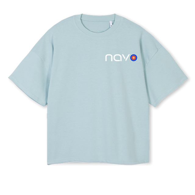 VBXLSAMPLE_CB Cold Blue Oversized Boxy Tee.