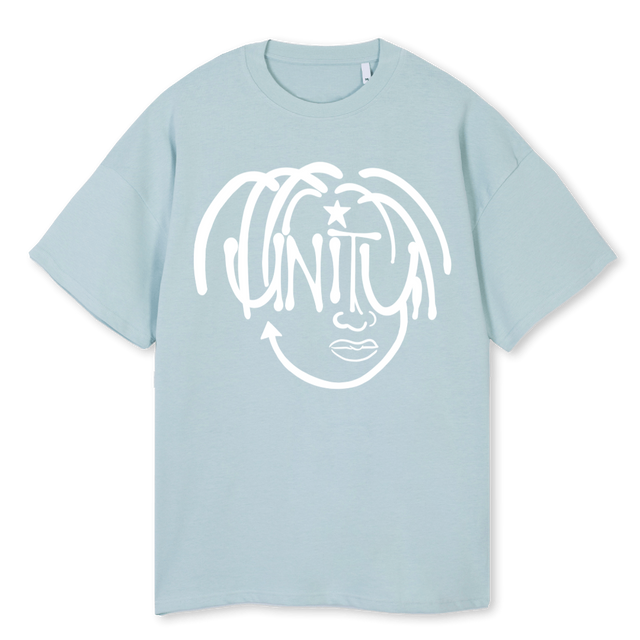 PRIVATE COLLECTION Cold Blue Oversized Tee.
